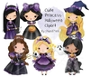 Hoja de Elementos Cute Princess Halloween