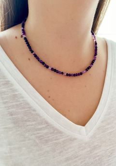 Collar Ágata violeta - comprar online
