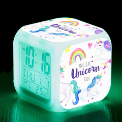 alarma despertador unicornios 