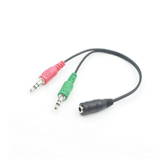 Cable Adaptador de Audio 3.5mm de 1 a 2