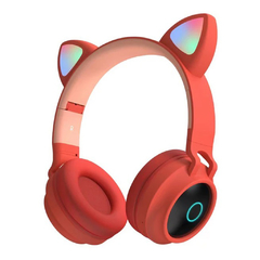 Imagen de Auriculares Bluetooth Luz Led Orejas Cat