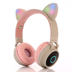 Auriculares Bluetooth Luz Led Orejas Cat en internet