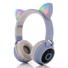 Auriculares Bluetooth Luz Led Orejas Cat