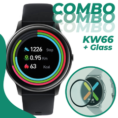 Combo Reloj Smartwatch KW66 + Vidrio Templado