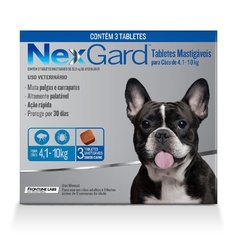 Antipulgas e Carrapatos Nexgard Cães 4,1 a 10kg Merial - comprar online