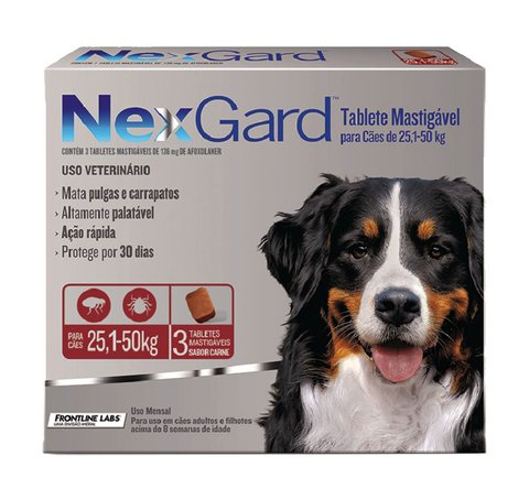 Antipulgas e Carrapatos Merial NexGard 136 mg para Cães de 25,1 a 50 Kg na internet