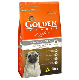 Ração Golden Fórmula Mini Bits Light Adultos Frango e Arroz