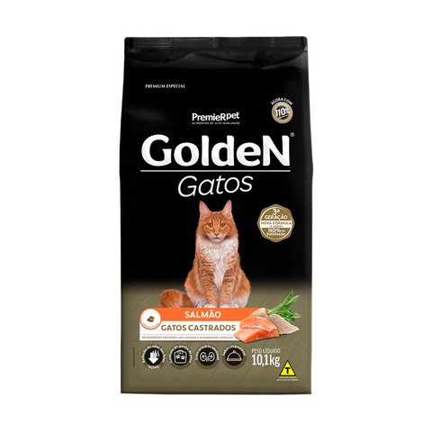 Ração Golden para Gatos Adultos Castrados Sabor Salmão na internet