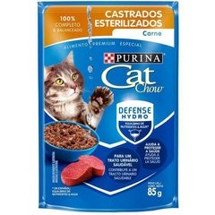 Ração Nestlé Purina Cat Chow Castrados Sachê Carne ao Molho 85g