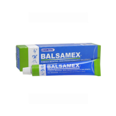 Balsamex Pomada sedativa, descongestionante e balsâmica indicada para inchações nas juntas e articulações, contusões, etc.
