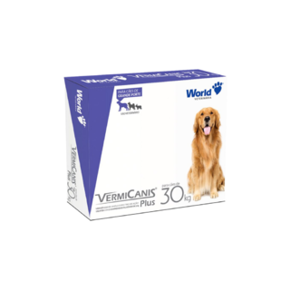 VermiCanis Plus 2,4g Para Cães De 30kg - 2 comprimidos