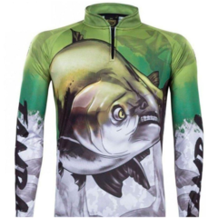 Camisa de Pesca King Brasil Proteção UV 50 + Kff 205 Tambaqui
