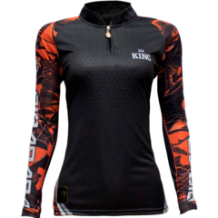 Camisa de Pesca Feminina King Brasil Proteção UV 50 + Kff 601 Pirarara