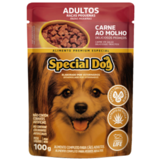 Sachê Special Dog Pequenas Raças Sabor Carne 1 un 100g
