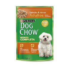 Ração Nestlé Purina Dog Chow Adultos Raças Pequenas Sachê Salmão e Arroz 100g