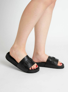 Chinelo Petite Jolie Puff Preto PJ7132 - June Online