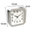 Relógio Despertador Quartz 2644 Herweg Silencioso - comprar online