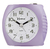 Relógio Silencioso Despertador Preto Prata Branco Novo Luz Herweg 2586 - loja online