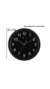 Relógio Parede Quarto Preto Com Luz Led Sensor Herweg 6809 na internet
