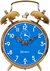 Relógio Despertador De Corda Mecânico Preto Herweg 2234 - loja online
