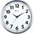 Relógio De Parede Tic-tac 25 Cm Aluminio Escovad Herweg 6710