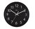 Relógio De Parede Alumínio 30cm Preto Herweg 6719