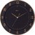 Relógio Parede 35cm Preto Tic-tac Dourado Ouro Herweg 6803