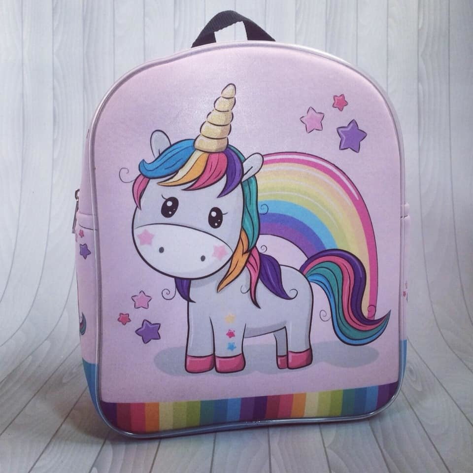 Mochila Jardín - Unicornio Arcoiris - Romina Mariani