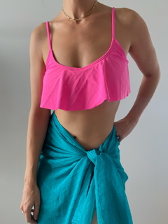 The Fuschia Neon Bikini Top - comprar online
