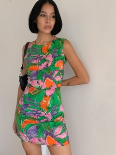 The Linen Floral Dress - tienda online