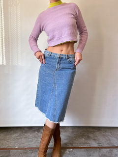 The Denim Midi Skirt - comprar online