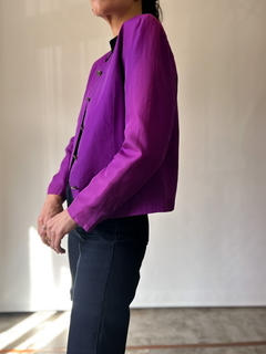 The Purple Silk Blazer - DMOD Vintage