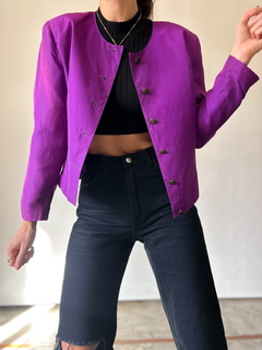 The Purple Silk Blazer - comprar online