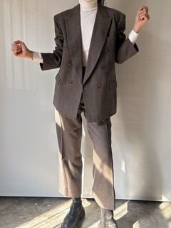 The Taupe Wool Suit - DMOD Vintage