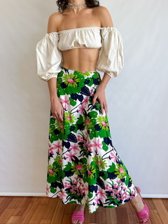 The Long Floral Skirt