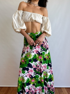 The Long Floral Skirt - comprar online