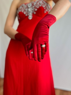 The Satin Red Gloves - DMOD Vintage