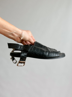 The Black Leather Sandals - DMOD Vintage