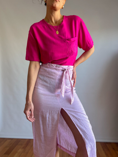 The Linen Pink Skirt - tienda online