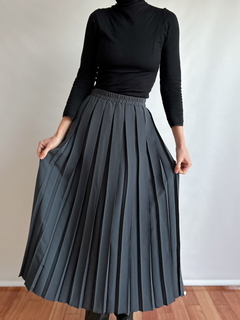 The Pleaded Grey Skirt - tienda online