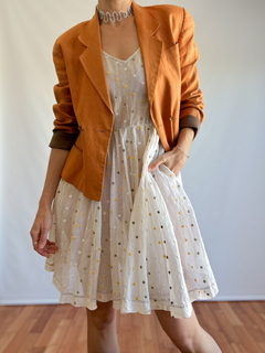 The Brick Linen Blazer - DMOD Vintage