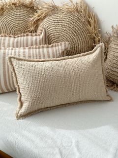 ALMOHADÓN NIDO Beige 50x30 - comprar online