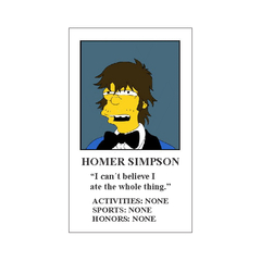 Folleto Homero Adolescente - The Simpsons