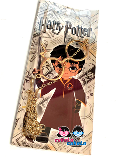 Colgante Anteojos Lentes y Rayito Harry Potter - HP - Dorado - comprar online
