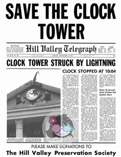Iman Volver al Futuro - Back to the Future - Save the clock tower