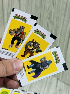 Pack 35 Stickers Chicles + 4 sobres - Las Tortugas Ninjas Mutantes - TMNT en internet