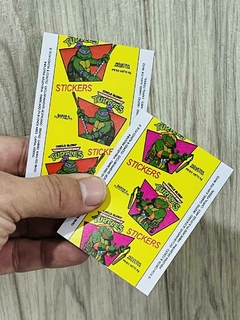 Pack 35 Stickers Chicles + 4 sobres - Las Tortugas Ninjas Mutantes - TMNT - COKETACOKETO