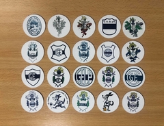 Pack Redonditas "Escudos Gimnasia y Esgrima La Plata" x20u.