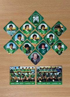 Pack Rombos "Ferro Carril Oeste Campeon 1984" x13u. + 2 Cards