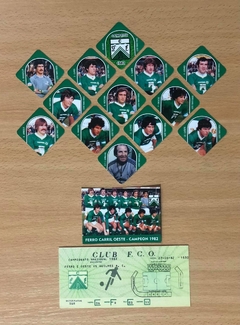 Pack Rombos "Ferro Carril Oeste Campeon 1982" x13u. + Card + Entrada Ultimo Partido